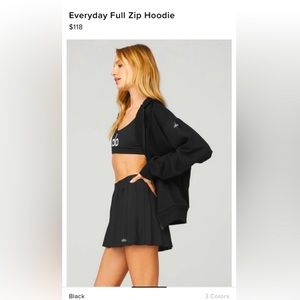 ALO YOGA Everyday full zip hoodie size Medium